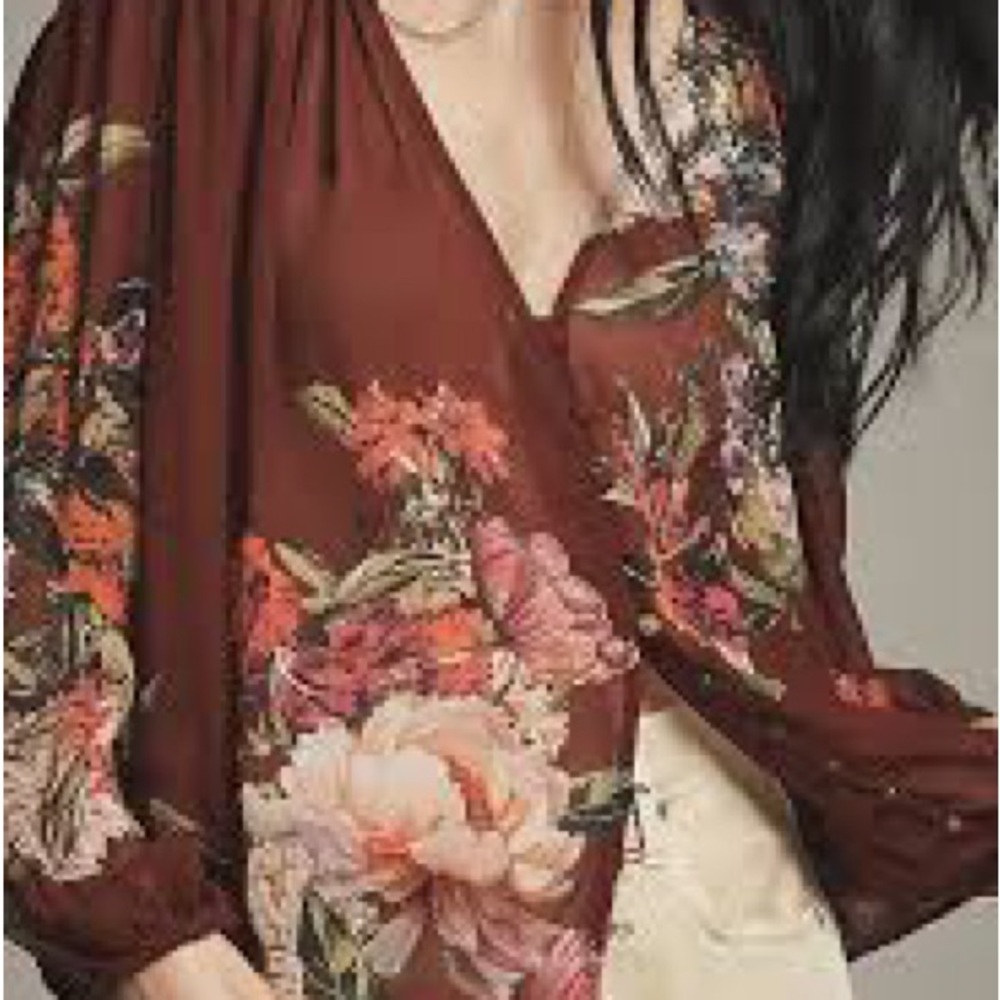 Anthropologie Estella Sheer Button Down